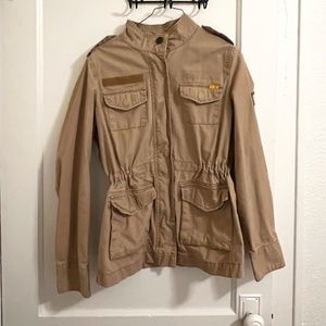 Old Navy Khaki Military Jacket - size small